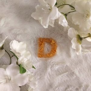 Real Gold Resin Letter